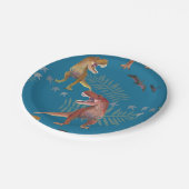 Borden voor dinosauruspapier papieren bordje (Gekanteld)