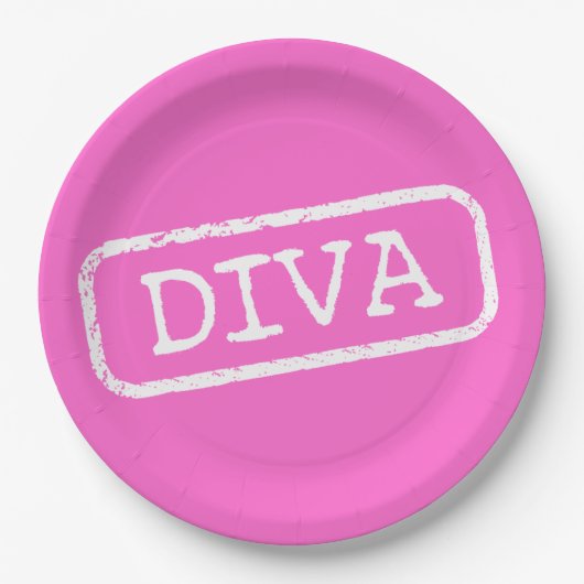 BORDEN voor DIVA-partijpapier Papieren Bordje (Voorkant)