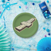 Borden voor Domino-papier Papieren Bordje (Feest)