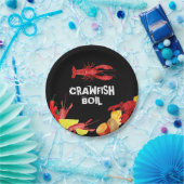 Borden voor driekwart van zeekoppels papieren bordje (Feest)