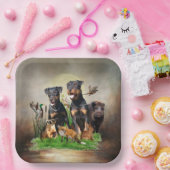 Borden voor duitse jaagterger papieren bordje (Feest)