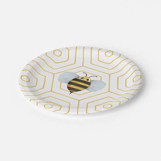 Borden voor echt bijenpapier papieren bordje (Gekanteld)