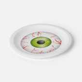 Borden voor echt eyeball Halloween Party Paper - 7 Papieren Bordje (Gekanteld)