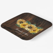 Borden voor echt zonnebloembindpapier papieren bordje (Gebogen)