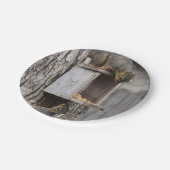 Borden voor eekhoornpapier papieren bordje (Gekanteld)