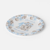 Borden voor eerste aanvalsdag met elephant Herfst Papieren Bordje (Gekanteld)