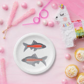 Borden voor exotisch vispapier papieren bordje (Feest)