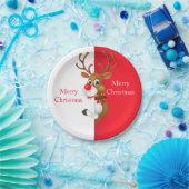 Borden voor feestdagen Rudolph Papieren Bordje (Feest)