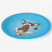 Borden voor feestelijk mager kerstpapier papieren bordje (Gekanteld)