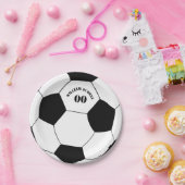 Borden voor football en Voetbal met naam en nummer Papieren Bordje (Feest)