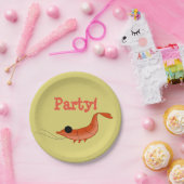 Borden voor garnalen papieren bordje (Feest)
