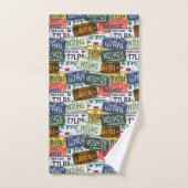 Borden voor geassorteerde autorisaties bad handdoek (Handdoek)