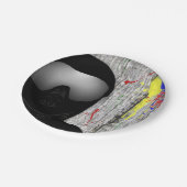 Borden voor gebak met taarpapier papieren bordje (Gekanteld)