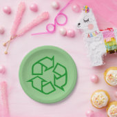 Borden voor gebarentpapier recyclen papieren bordje (Feest)