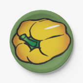 Borden voor geel papier papieren bordje (Voorkant)