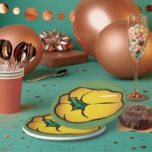 Borden voor geel papier papieren bordje