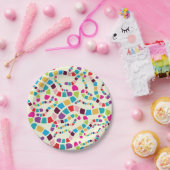 Borden voor gekleurd Wormpapier Papieren Bordje (Feest)