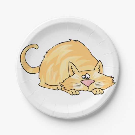 Borden voor gemberkattenpapier papieren bordje (Voorkant)