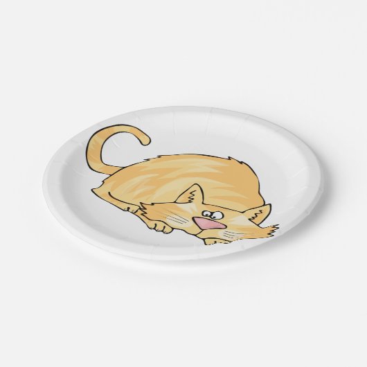 Borden voor gemberkattenpapier papieren bordje (Gekanteld)