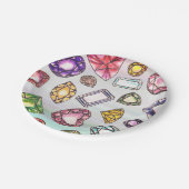 Borden voor gemstone Design Paper Papieren Bordje (Gekanteld)