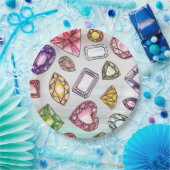 Borden voor gemstone Design Paper Papieren Bordje (Feest)