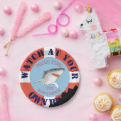 Borden voor gepersonaliseerde Shark Week Paper Papieren Bordje (Feest)