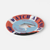 Borden voor gepersonaliseerde Shark Week Paper Papieren Bordje (Gekanteld)