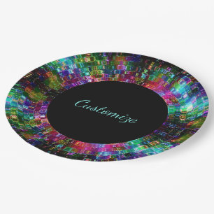 Borden voor gespleten rondpapier van glas papieren bordje