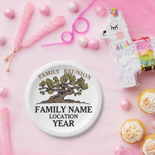 Borden voor gezinshereniging papieren bordje (Feest)