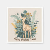 Borden voor giraferpapier met klauw servet (Voorkant)