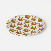 Borden voor gouden kroonpapier papieren bordje (Gekanteld)