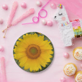 Borden voor gouden zonnebloempitten papieren bordje (Feest)