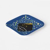 Borden voor gradustrie-partybloemen papieren bordje (Gebogen)