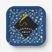 Borden voor gradustrie-partybloemen papieren bordje (Voorkant)