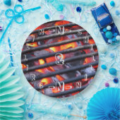 Borden voor grillpapier en chillineppapier papieren bordje (Feest)