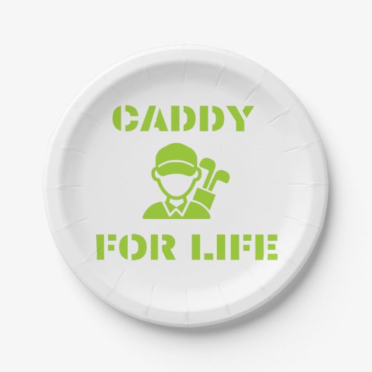 Borden voor groenboek Caddy for Life Papieren Bordje (Voorkant)