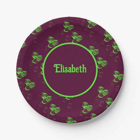 borden voor groenharten papieren bordje (Voorkant)