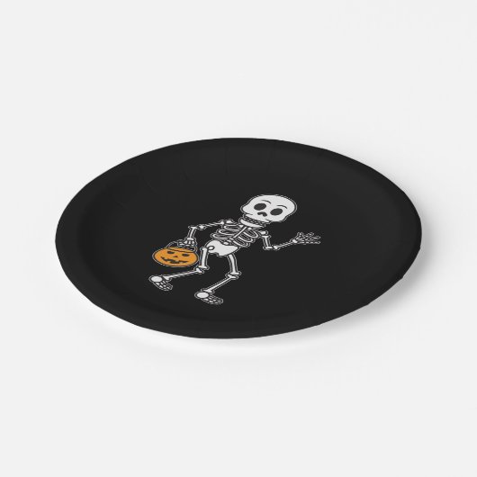 Borden voor hagediskeletten papieren bordje (Gekanteld)