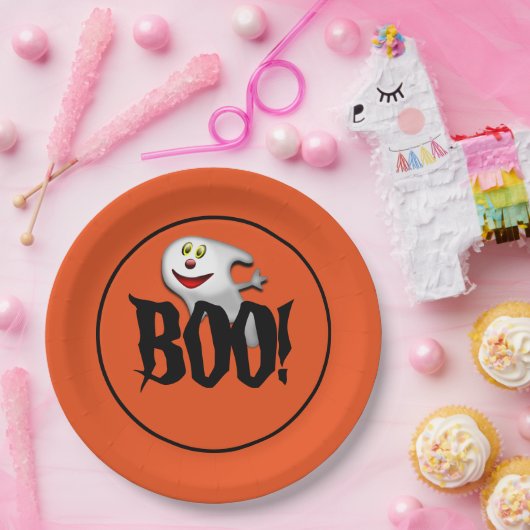 Borden voor Halloween Ghost Party-papier Papieren Bordje (Feest)