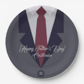 Borden voor Happy Vaderdag Suit-papier Papieren Bordje (Voorkant)