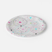 Borden voor hartpapier papieren bordje (Gekanteld)