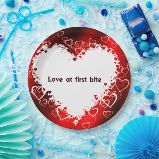 Borden voor hartpapier papieren bordje (Feest)