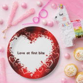 Borden voor hartpapier papieren bordje (Feest)