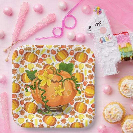 Borden voor Herfst Papieren Bordje (Feest)