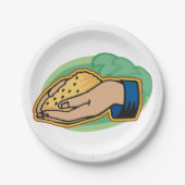 Borden voor het bezitten van cornpapier papieren bordje (Voorkant)