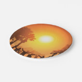 Borden voor het dansen van zomerpartijen papieren bordje (Gekanteld)