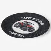 Borden voor het fokken van vogeldagen met rode tre papieren bordje (Gekanteld)