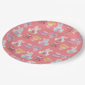 Borden voor het lichte koraalpapier van het paaspa papieren bordje (Gekanteld)