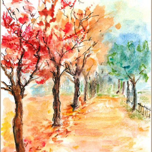 Borden voor het najaar papieren bordje