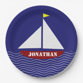 Borden voor het ontwerpen van zeilwagens papieren bordje